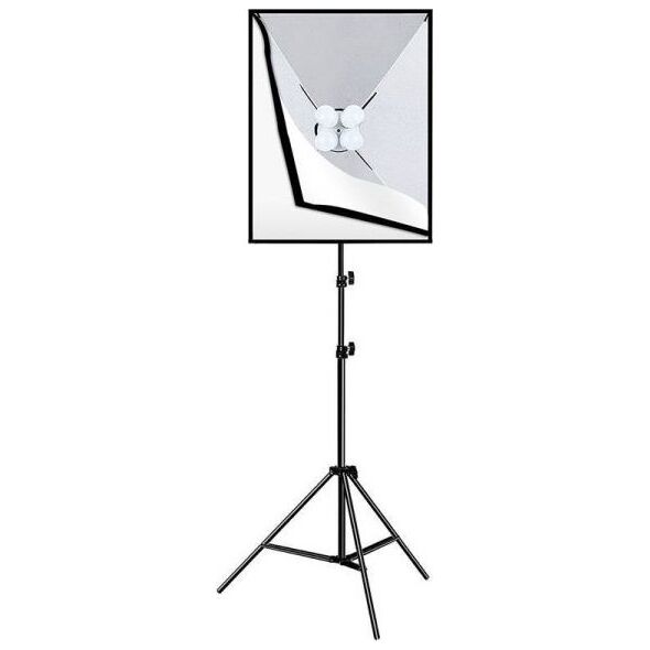 Zestaw studyjny Puluz Puluz Zestaw studyjny Softbox LED 50x70cm, statyw, żarówki LED 4 szt PU5071EU