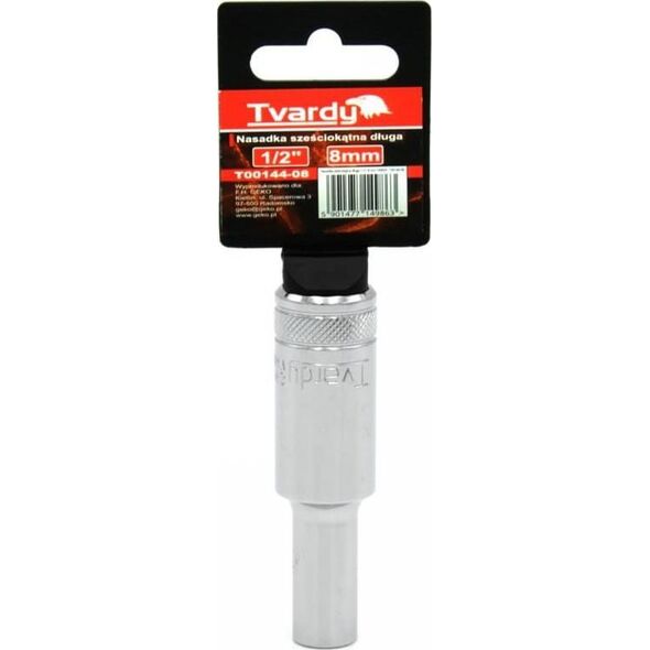 Geko NASADKA SZEŚCIOKĄTNA DŁUGA 1/2" 8 MM TVARDY(10/50) T00144-08 GEKO