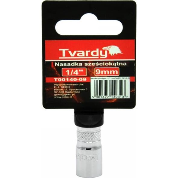 Geko NASADKA SZEŚCIOKĄTNA 1/4" 9 MM TVARDY (10/100) T00140-09 GEKO