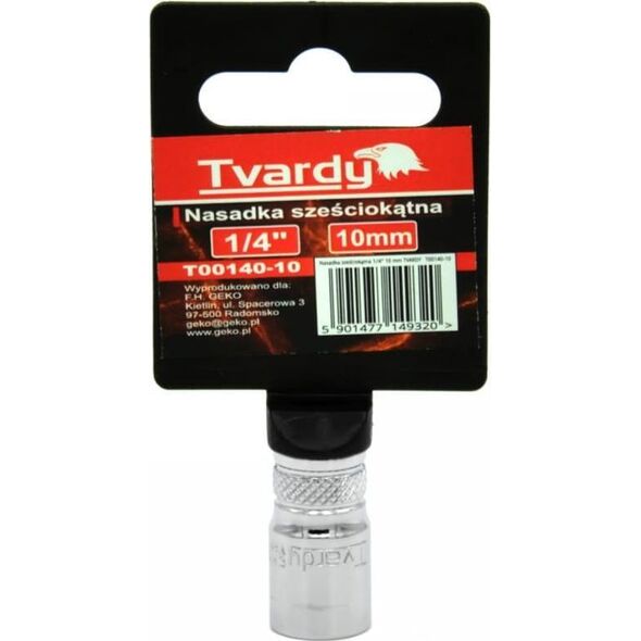Geko NASADKA SZEŚCIOKĄTNA 1/4" 10 MM TVARDY (10/100) T00140-10 GEKO
