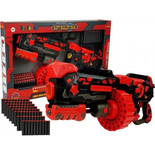Lean Sport Duży Karabin na Piankowe Naboje Obrotowy Magazynek 80 naboi 59cm