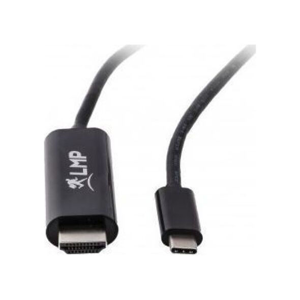 Kabel USB LMP USB-C - HDMI 1.8 m Czarny (USBC-HDMI-B)