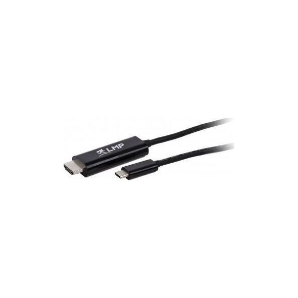 Kabel USB LMP USB-C - HDMI 1.8 m Czarny (USBC-HDMI-B)