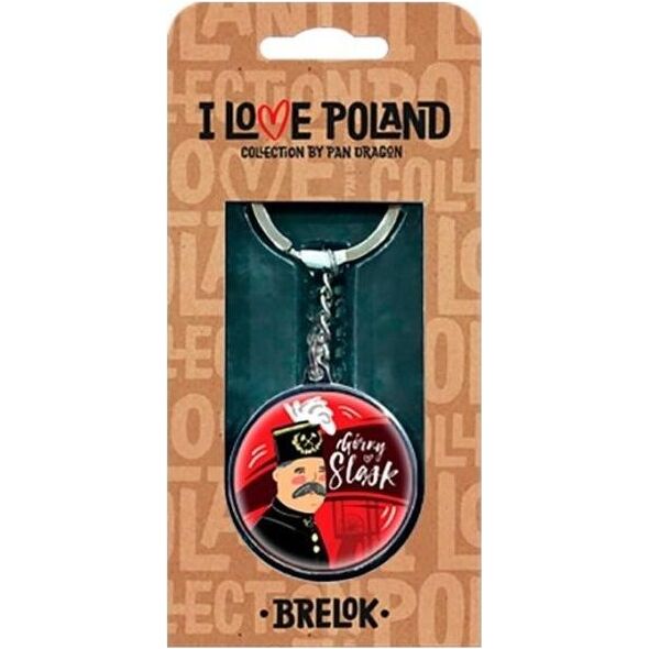 Breloczek Pan Dragon Brelok I love Poland Góny Śląsk ILP-BRE-A-KAT-01