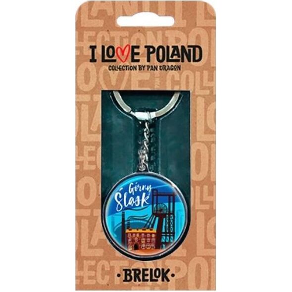 Breloczek Pan Dragon Brelok I love Poland Górny Śląsk ILP-BRE-A-KAT-02