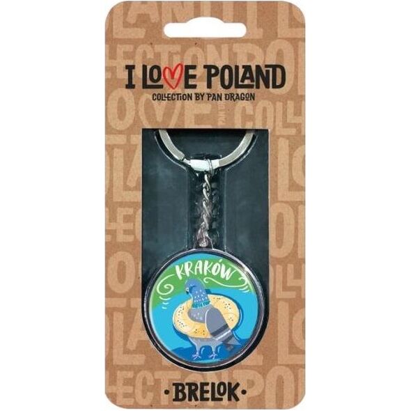 Breloczek Pan Dragon Brelok I love Poland Kraków ILP-BRE-A-KRA-09
