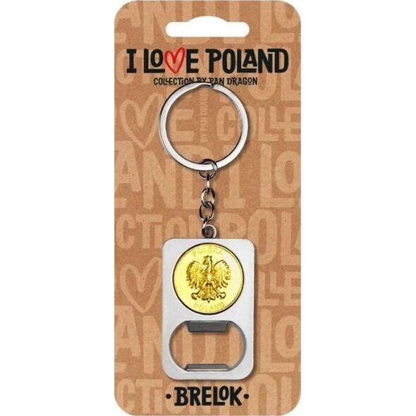 Breloczek Pan Dragon Brelok I love Poland Polska ILP-BRE-B-PL-05