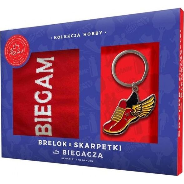 Breloczek Pan Dragon Zestaw brelok + skarpetki dla biegacza