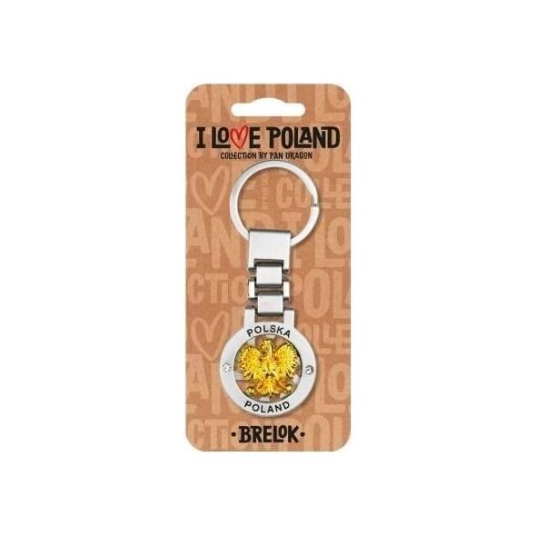 Breloczek Pan Dragon Brelok I love Poland Polska ILP-BRE-E-PL-02