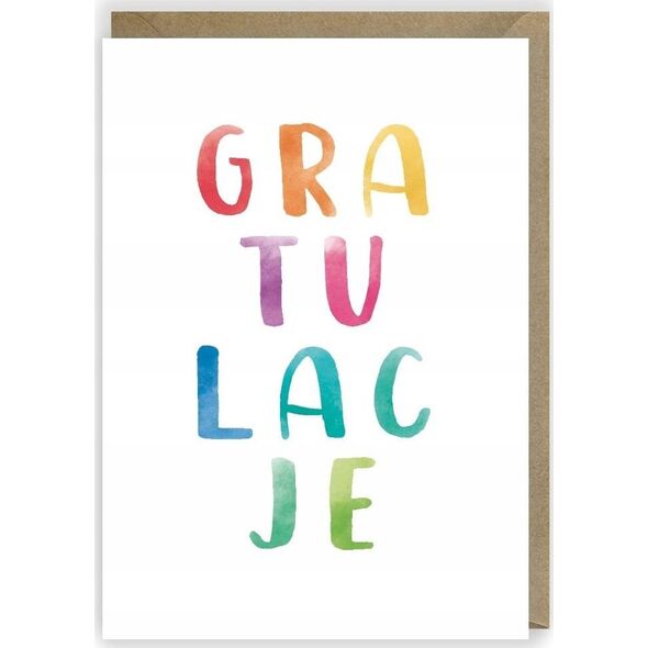 Cardie Kartka okolicznościowa Gratulacje K042
