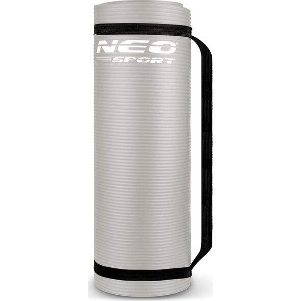 Neo-Sport Mata treningowa NS-922 183 cm x 60 cm x 1 cm szara