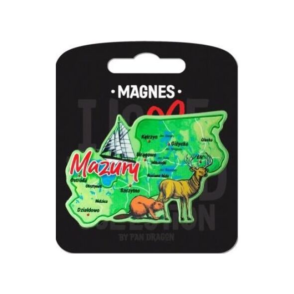 Pan Dragon Magnes I love Poland Mazury ILP-MAG-A-MAZ-10