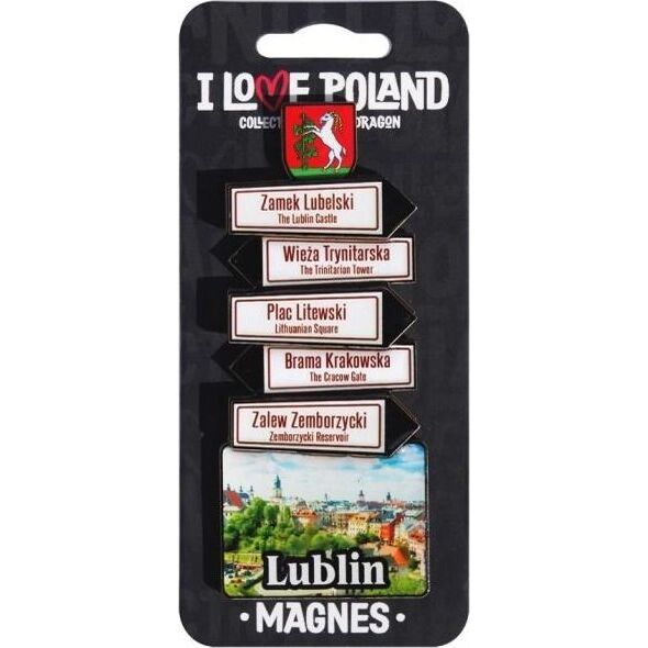 Pan Dragon Magnes I love Poland Lublin ILP-MAG-C-LUB-13
