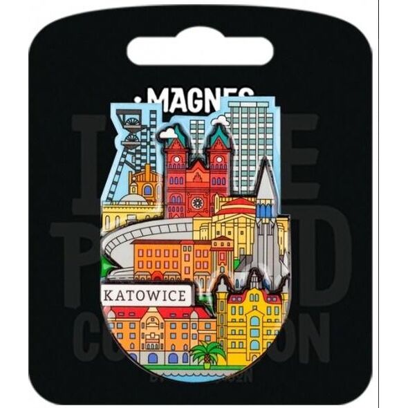 Pan Dragon Magnes I love Poland Katowice ILP-MAG-C-KAT-05