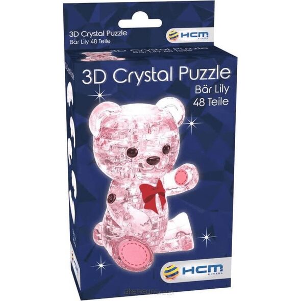 Hcm HCM Crystal Puzzle - Bear Lily pink - 59192