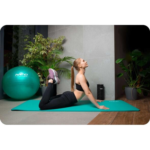 Neo-Sport Mata treningowa NS-923 183 cm x 60 cm x 1.5 cm zielona