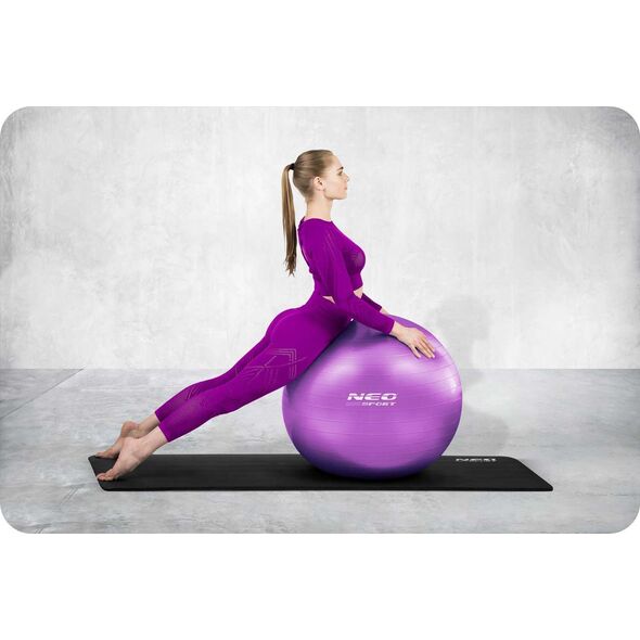 Neo-Sport Piłka do ćwiczeń 65 cm NS-951 fioletowa