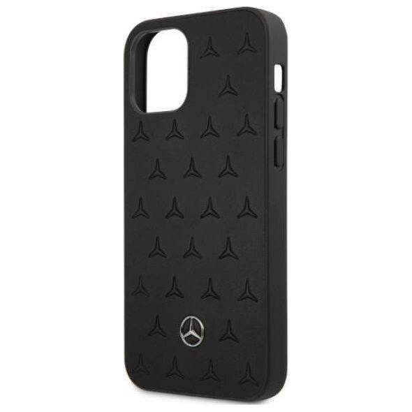 Mercedes Mercedes Mehcp12Lpsqbk Iphone 12 Pro Max 6,7" Czarny/Black Hardcase Leather Stars Pattern