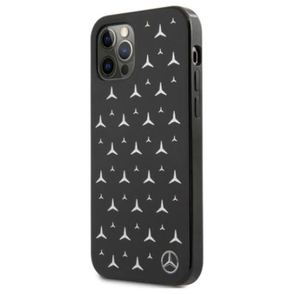 Mercedes Mercedes Mehcp12Mespbk Iphone 12/12 Pro 6,1" Czarny/Black Hardcase Silver Stars Pattern