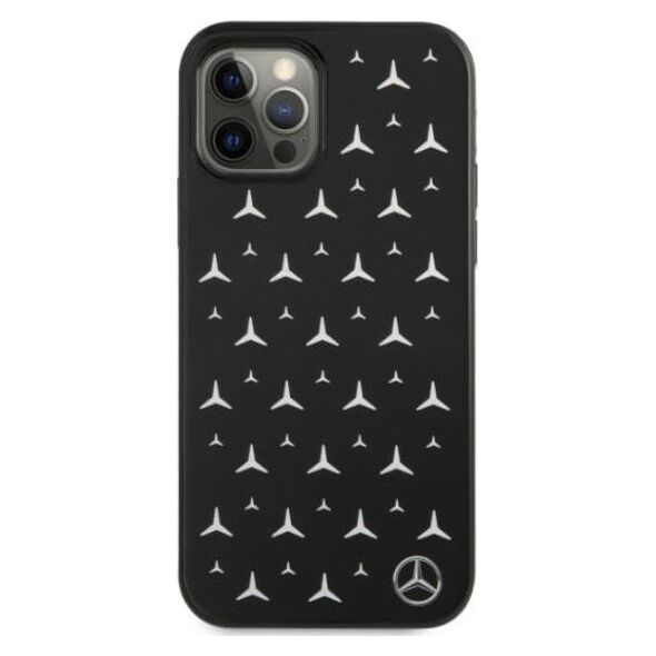 Mercedes Mercedes Mehcp12Mespbk Iphone 12/12 Pro 6,1" Czarny/Black Hardcase Silver Stars Pattern