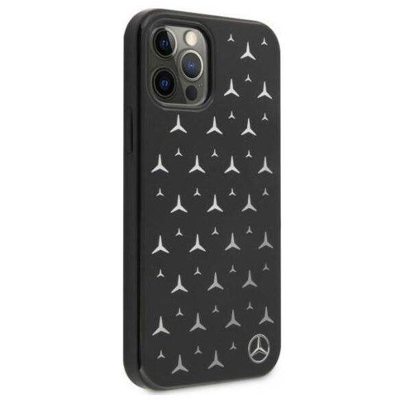Mercedes Mercedes Mehcp12Mespbk Iphone 12/12 Pro 6,1" Czarny/Black Hardcase Silver Stars Pattern