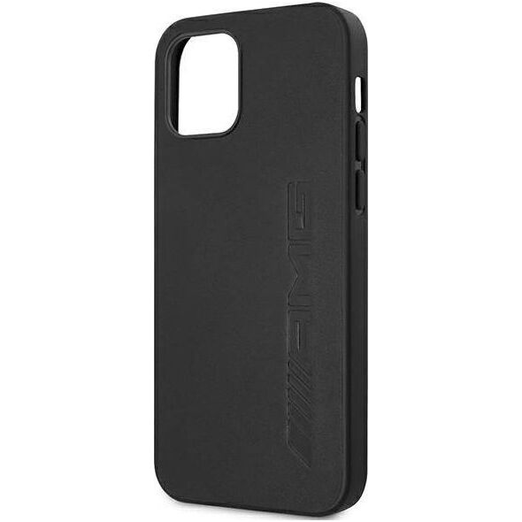 Mercedes AMG AMHCP12LDOLBK iPhone 12 Pro Max 6,7" czarny/black hardcase Leather Hot Stamped