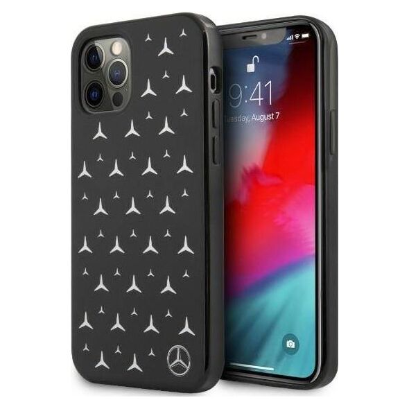 Mercedes Mercedes MEHCP12LESPBK iPhone 12 Pro Max 6,7" czarny/black hardcase Silver Stars Pattern