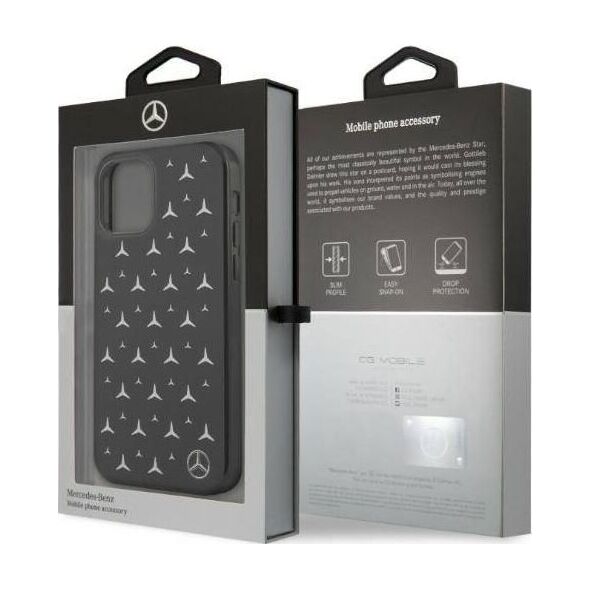 Mercedes Mercedes MEHCP12LESPBK iPhone 12 Pro Max 6,7" czarny/black hardcase Silver Stars Pattern