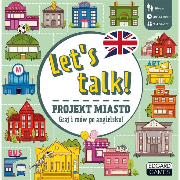 Edgard Let's talk! Projekt miasto. Gra do nauki j. ang.