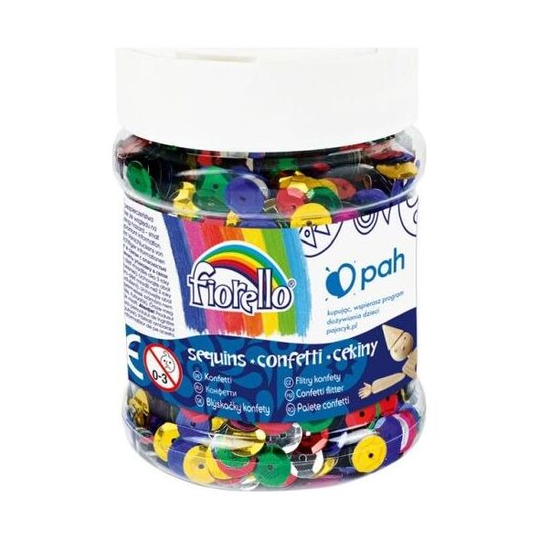 Fiorello Confetti cekiny kółko łamane mix FIORELLO