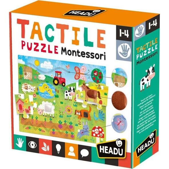 Headu Montessori Puzzle sensoryczne HEADU