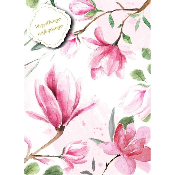 HENRY Karnet B6 z dowieszką - Magnolia
