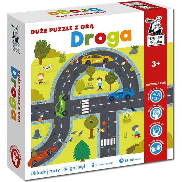 Kapitan Nauka Kapitan Nauka. Droga. Duże puzzle z grą