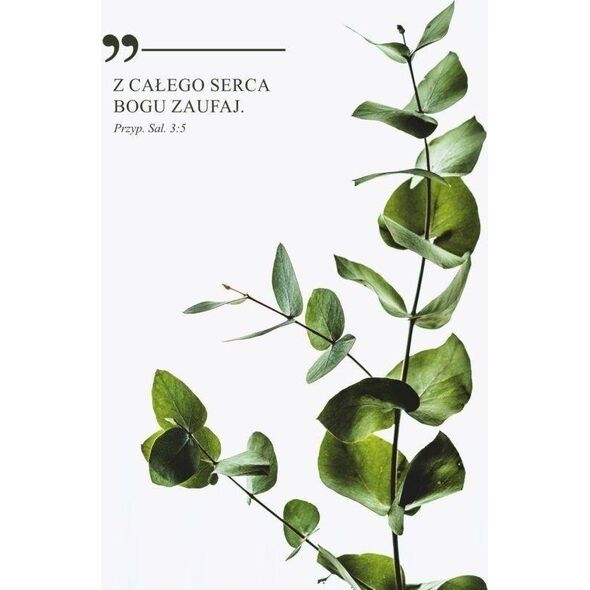 Koinonia Kartka - Z całego serca Bogu zaufaj - gałązka