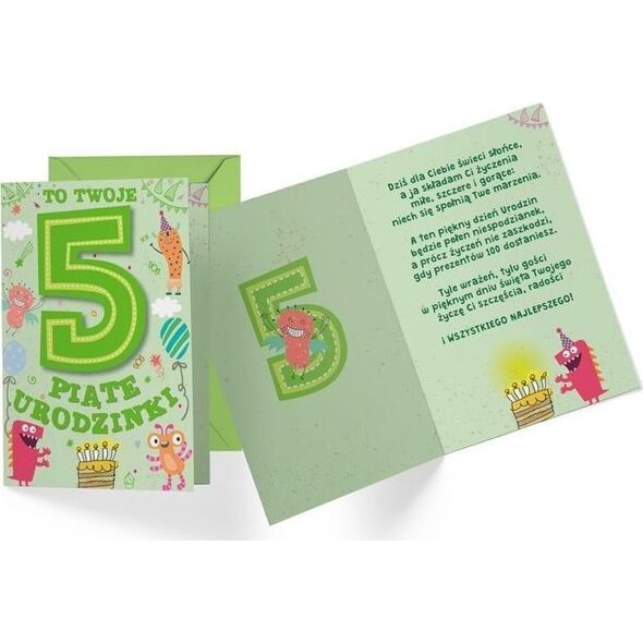 KUKARTKA Karnet B6 PR-288 Urodziny 5