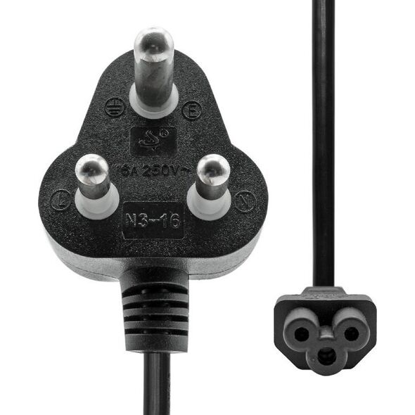 Kabel zasilający ProXtend ProXtend Power Cord India Angled to C5 2M Black
