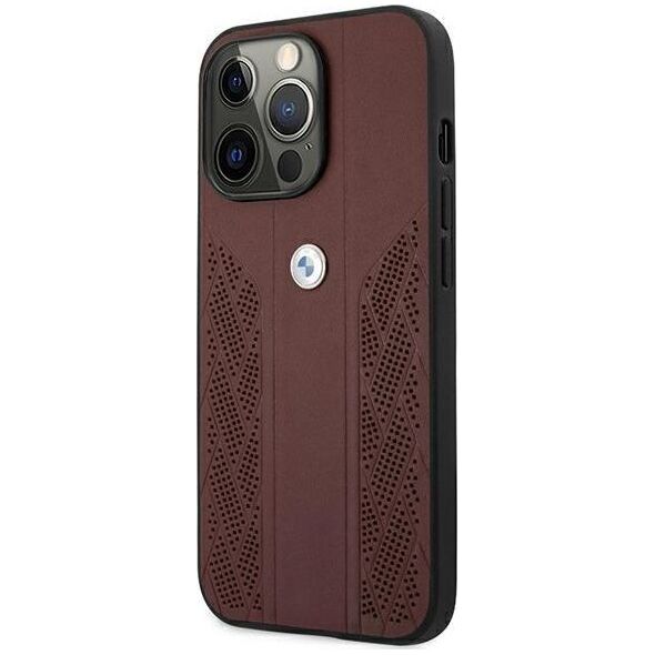 BMW Etui Bmw Bmhcp13Lrsppr Iphone 13 Pro/13 6,1" Czerwony/Red Hardcase Leather Curve Perforate