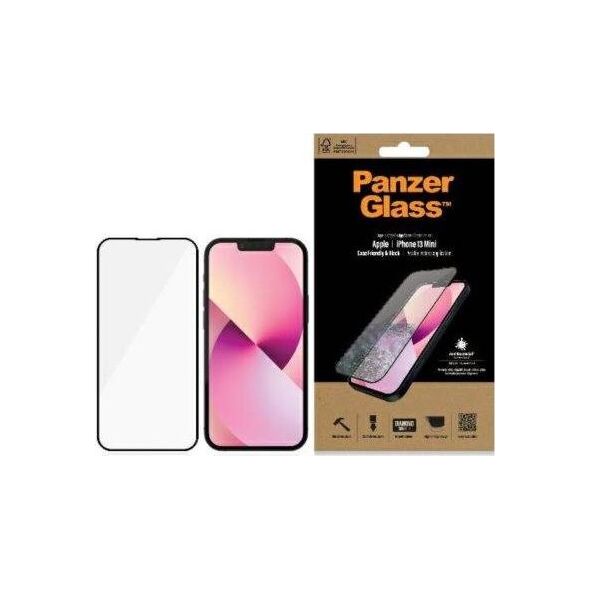 PanzerGlass PanzerGlass E2E Privacy iPhone 13 Mini 5,4" Case Friendly Microfracture AntiBacterial czarny/black ProP2744