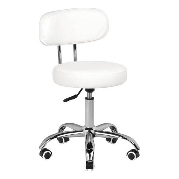Activeshop Taboret kosmetyczny do pedicure A-007 biały universal
