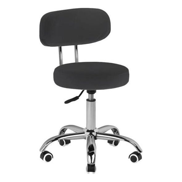 Activeshop Taboret kosmetyczny do pedicure A-007 czarny universal