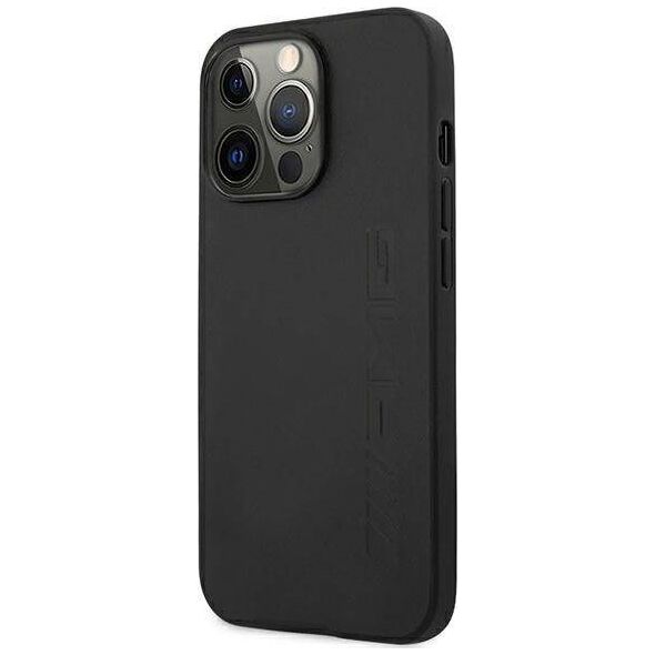 Mercedes AMG AMHCP13LDOLBK iPhone 13 Pro / 13 6,1" czarny/black hardcase Leather Hot Stamped