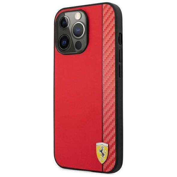 Ferrari Ferrari FESAXHCP13XRE iPhone 13 Pro Max 6,7" czerwony/red hardcase On Track Carbon Stripe