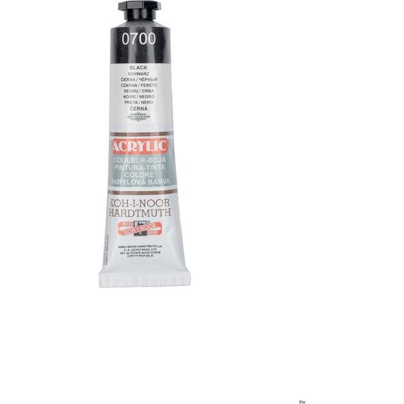 KIN Koh i noor Farba akrylowa Acrylic 700 Czarny 40ml