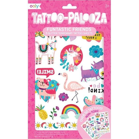 Kolorowe Baloniki Tatuaże zmywalne Tattoo Palooza - Przyjaciele