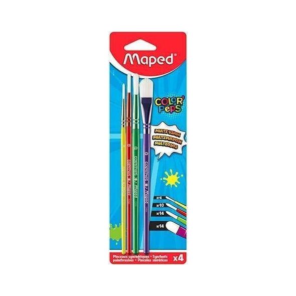 Maped Pędzle syntetyczne Colorpeps 4 sztuki