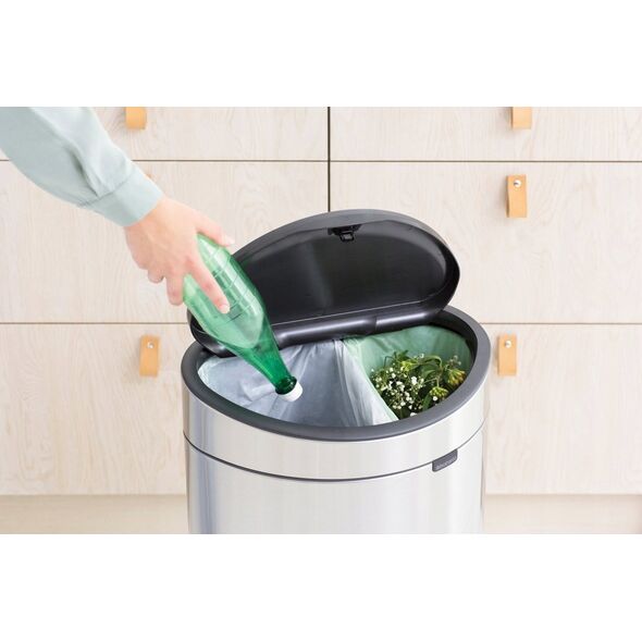 Kosz na śmieci Brabantia Brabantia Waste Bin Touch Bin New,recycle, 23+10 L steel matt