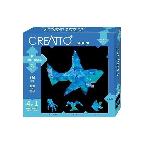 Piatnik Creatto - Świecący Rekin i Wodni Przyjaciele