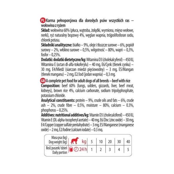 Dolina Noteci Dolina Noteci Premium Pure Wołowina z ryżem brązowym 400g