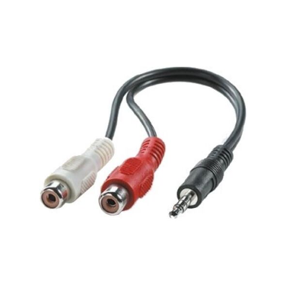 Kabel Value Jack 3.5mm - RCA (Cinch) x2 0.2m czarny (11.99.4340)