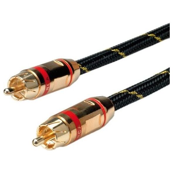 Kabel Roline RCA (Cinch) - RCA (Cinch) 2.5m złoty